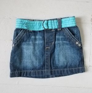 Toddler Denim Skirt, size 12-18mo